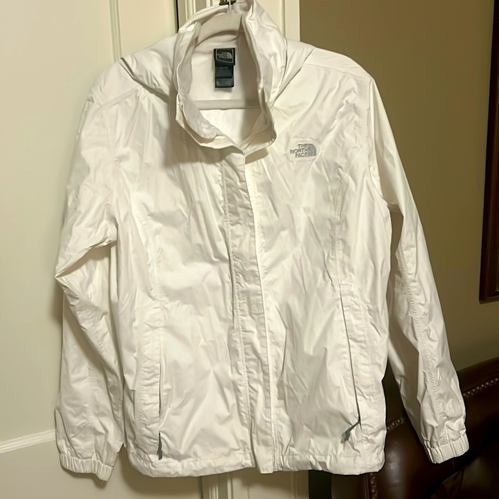 The North Face White Rain Jacket Size XL